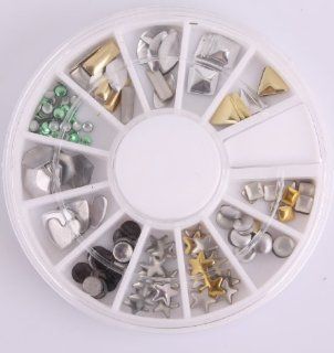 Nails gag 120 PCS 12 Different Designs Multi Color Nail Art Decorations Wheel  Nail Art Equipment  Beauty