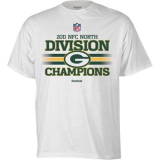 Reebok 2011 Green Bay Packers Division Champions Trophy Collections T Shirt