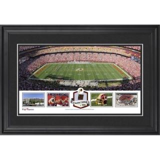 FedEx Field Washington Redskins Framed Panoramic Collage with Game Used Football Limited Edition of 500