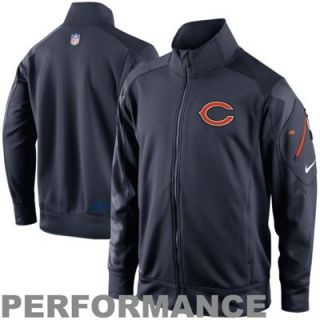 Nike Chicago Bears Fly Speed Full Zip Performance Jacket   Navy Blue