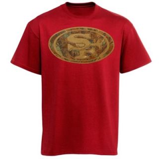 Majestic San Francisco 49ers Camo T Shirt   Scarlet
