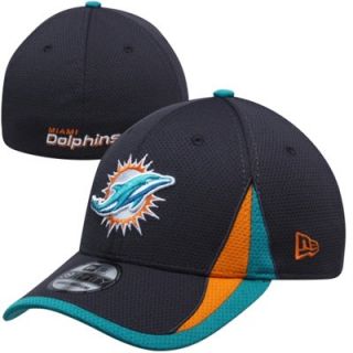 New Era Miami Dolphins Training Replica 39THIRTY Flex Hat   Graphite