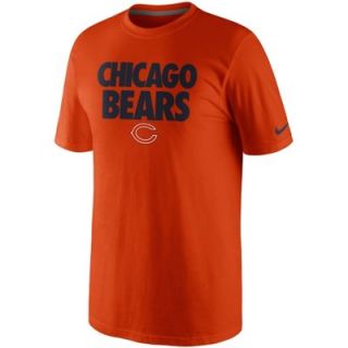 Nike Chicago Bears Foundation T Shirt   Orange