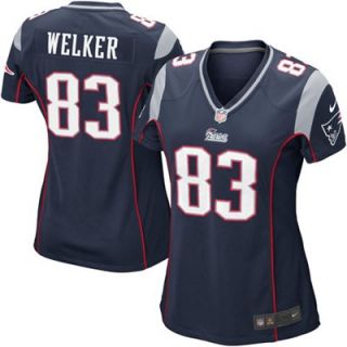 Nike Wes Welker New England Patriots Womens Game Jersey   Navy Blue