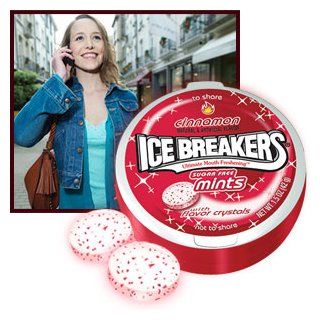 Ice Breakers Sugar Free Mints, Cinnamon, 1.5 Ounce Containers (Pack of 16)  Candy Mints  Grocery & Gourmet Food