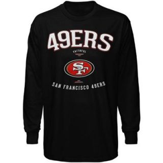 San Francisco 49ers Backfield Long Sleeve T Shirt   Black