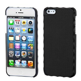 Hard Plastic Snap on Cover Fits Apple iPhone 5 5S Ball Texture Lizzo Black Plaid Alloy Executive Back Plus A Free LCD Screen Protector AT&T, Cricket, Sprint, Verizon (does NOT fit Apple iPhone or iPhone 3G/3GS or iPhone 4/4S or iPhone 5C) Cell Phones 