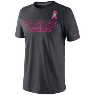 Nike Philadelphia Eagles Breast Cancer Awareness Crucial T Shirt   Gray