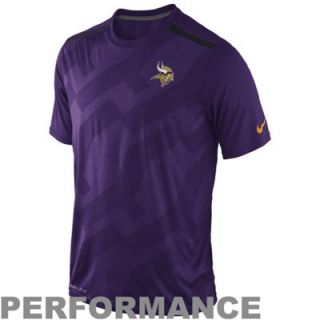 Nike Minnesota Vikings Hypervent Performance T Shirt   Purple