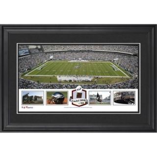 Lincoln Financial Field Philadelphia Eagles Framed Panoramic Collage with Game Used Football Limited Edition of 500