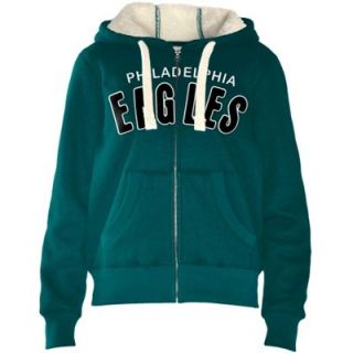 Philadelphia Eagles Ladies Practice Hooded Jacket   Midnight Green