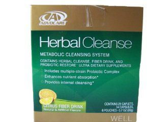 AdvoCare Herbal Cleanse (Citrus) contains 21 caplets, 14 capsules, 6 pouches 0.7 OZ (20g) Health & Personal Care