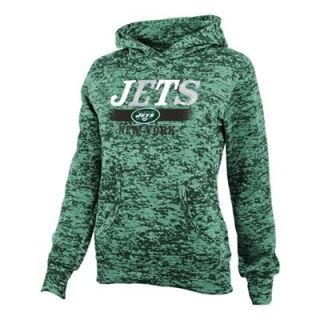 New York Jets Youth Girls Shawl Neck Pullover Hoodie   Green