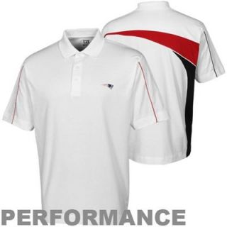 Cutter & Buck New England Patriots DryTec Rival Performance Polo   White