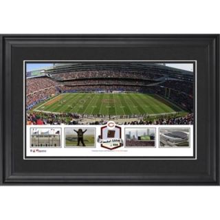 Soldier Field Chicago Bears Framed Panoramic Collage with Game Used Football   Limited Edition of 500