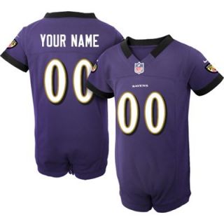 Nike Baltimore Ravens Newborn Customized Team Color Game Jersey Creeper