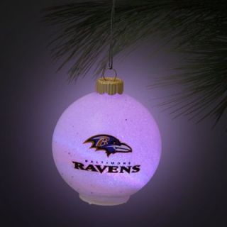 Baltimore Ravens LED Logo Plastic Ball Ornament