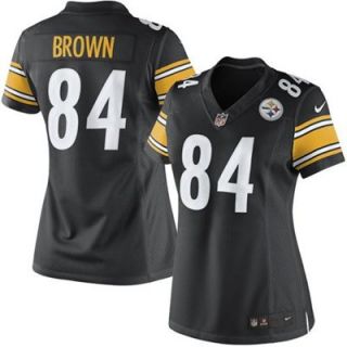 Nike Antonio Brown Pittsburgh Steelers Womens Limited Jersey   Black