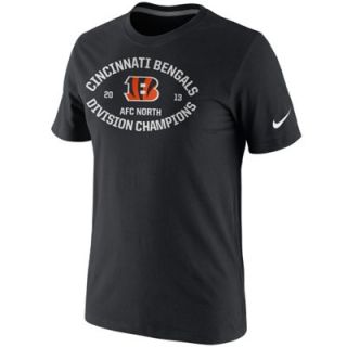 Nike Cincinnati Bengals 2013 AFC North Division Champions T Shirt   Black