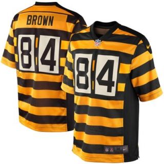 Nike Antonio Brown Pittsburgh Steelers Throwback Limited Jersey   Black/Gold