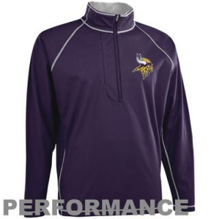 Antigua Minnesota Vikings Shadow Half Zip Pullover Jacket   Purple