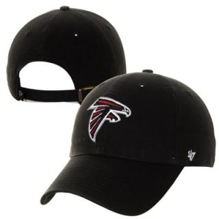 47 Brand Atlanta Falcons Cleanup Adjustable Hat   Black  