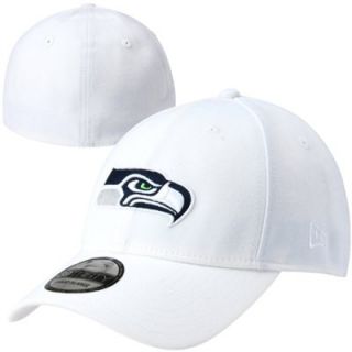 New Era Seattle Seahawks Primary Logo Machine 39THIRTY Flex Hat   Cream