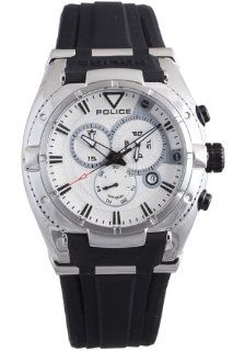 Police Men's PL 13092JS/04 Raptor Silver Chronograph Day Date Rubber Watch at  Men's Watch store.