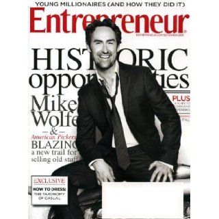 Entrepreneur September 2011 Mike Wolfe/American Pickers on Cover, Young Millionaires and How They Did It, How to Dress, Brave New Franchises Entrepreneur Magazine Books