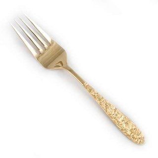 Golden Narcissus by National, Gold Electroplate Salad Fork Health & Personal Care