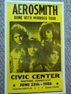 Aerosmith Done with Mirrors Tour Hartford ct Concert Poster   Prints