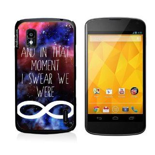 Hipster Quote   And In That Moment I Swear We Were Infinite Nebula Space Galaxy Google Nexus 4 Case   For Nexus 4 Cell Phones & Accessories