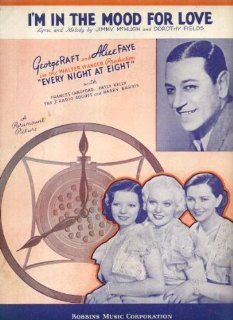 I'm In the Mood for Love Vintage 1935 Sheet Music from "Every Night at Eight" with George Raft, Alice Faye  Other Products  