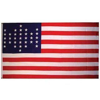 1861 American Flag with Grommets 3ft x 5ft  Outdoor Flags  Patio, Lawn & Garden