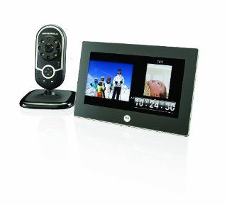 Motorola MFV700 7 inch Digital Frame with Video In Picture and Wireless DECT 6.0 Camera (Black)  Baby Security Camera  Camera & Photo