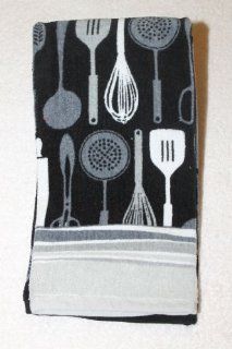 KitchenAid Kitchen Towel Utensil Print (Mod Black) (Mod Black)   Dish Towels