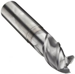 Niagara Cutter 18610 060 Carbide Corner Radius End Mill, Long Length, Long Reach, Inch, TiCN Finish, Roughing and Finishing Cut, 45 Degree Helix, 3 Flutes, 7" Overall Length, 0.750" Cutting Diameter, 0.750" Shank Diameter, 0.06" Corner 