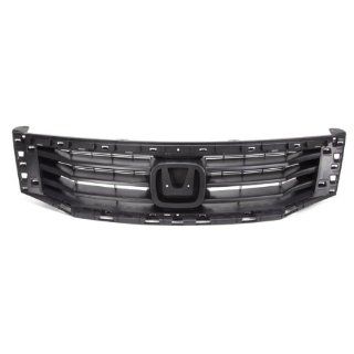 CarPartsDepot, Front Grille Grill Raw Black CAPA Certified w/o Chrome Trim Assembly, 400 20555 CA HO1200189 71121TA0A00 Automotive