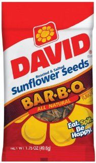 David Seeds Barbeque Sunflower Seeds, 1.75 Ounce Bags (Pack of 48)  Edible Sunflower Seeds  Grocery & Gourmet Food