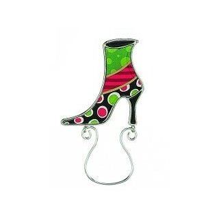 Smart and Sassy Eyeglass Magnetic Holder Pin   Sassy Boot Green Jewelry