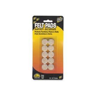 Master Caster Company  Felt Pads, Combo, Twelve 3/4" Eight 1", Four 1 1/2", Beige    Sold as 2 Packs of   25   /   Total of 50 Each   Furniture Pads  