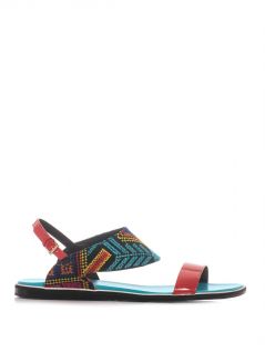 Mexican embroidered and leather sandals  Nicholas Kirkwood 