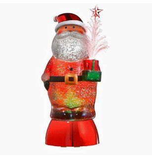 Christmas Decoration   Santa with Fiber Optic Tree   Glitter Ball   Christmas Shimmer Light  