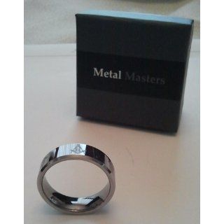 Tungsten Carbide 8mm Freemason Men's Ring, Size 10 Jewelry