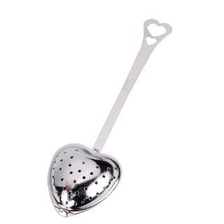 Heart Shaped Tea Infuser Spoon Wedding Party Gift / Great for Household Use or As A Gift to Others, Especially Wedding Gift   Tea Long Handled Strainers