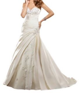Jeen Wedding Dress Designer Stapless Mermaid Embroidery on net with Organza White 2 Clothing