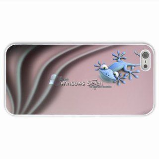Make Apple 5 5S Technology Windows 7 Of Love Present White Case Cover For Everyone Cell Phones & Accessories
