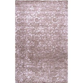 Surya Etching ETC 4902 Transitional Hand Loomed 100% Wool Lilac Mist 5' x 8' Area Rug   Machine Made Rugs