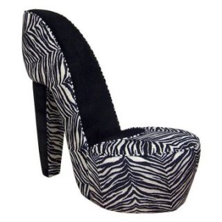 Chelsea SC Z Diva Shoe Chair   Zebra   Accent Chairs