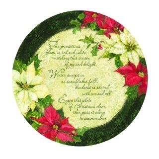 Melamine Plastic Dinner Plate Christmas Pass Along Plate 1 Count For Christmas Cookie Plate Etc. Trays Kitchen & Dining